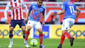 Villalva ante las Chivas el pasado torneo