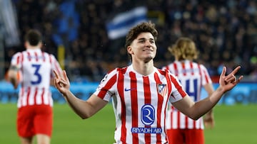 Tras una ida llena de goles ante Brujas en Bélgica, el Cholo Simeone y sus dirigidos buscarán evitar llevarse sorpresas y aprovechar la localía para instalarse en octavos de final de la UEFA Champions League. REUTERS/Maurice Van Steen