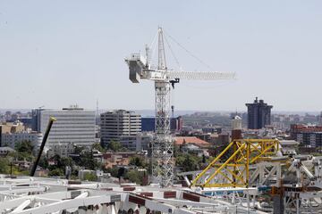 El avance de las obras del estadio Santiago Bernabéu