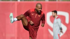 Marcao, en un entrenamiento.