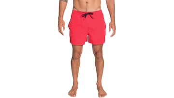 Ba?ador para hombre Quiksilver Everyday Solid Volley rojo
