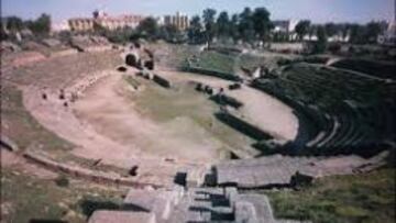El anfiteatro romano de M&eacute;rida, de momento, albergar&aacute; una prueba del p&aacute;del Mundial