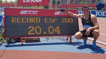 Hortelano, impresionante: récord de España de 200 (20.04)