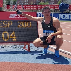 Hortelano, impresionante: récord de España de 200 (20.04)