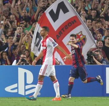 2-0. Messi festeja el segundo gol.