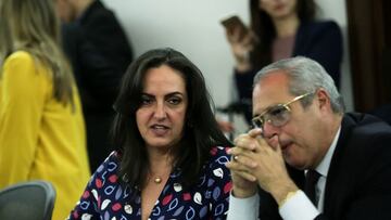Bogotá. Octubre 01 del 2018. En la Comisión Primera Constitucional Permanente se llevó a cabo el debate de la reforma a la justicia. En la foto: María Fernanda Cabal, senadora. (Colprensa - Diego Pineda)