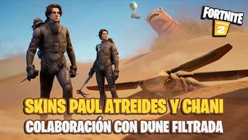 Dune llega a Fortnite; skins de Paul Atreides, Chani, nuevos accesorios y más