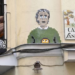 El fenómeno fan de Fernando Simón continúa: aparece un grafiti con su cara en Madrid