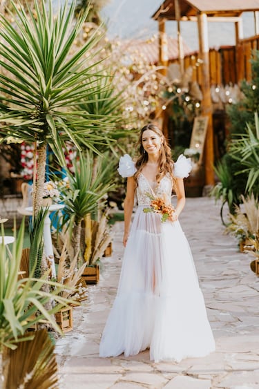 Es candidata a Miss Chile y se casó con este vestido semitransparente: “Me atreví”