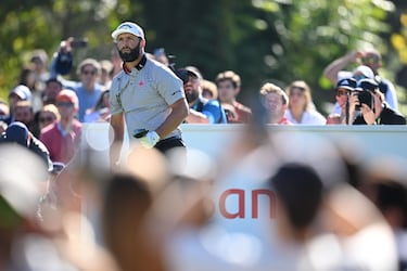 Jon Rahm durante la jornada de hoy. 