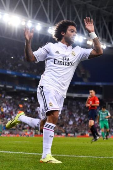 Marcelo celebra el 1-4.