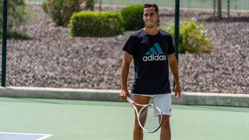 Lucas V&aacute;zquez, en la Rafa Nadal Academy.