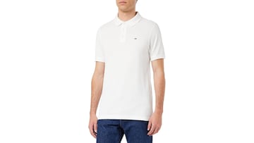 Polo de manga corta Tommy Hilfiger de color blanco para hombre