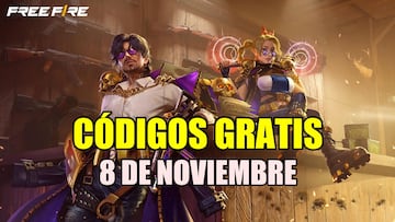 Free Fire códigos gratis 8 de noviembre 2024