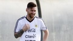 01/06/18 ENTRENAMIENTO SELECCION ARGENTINA EN BARCELONA
 Lionel Messi   