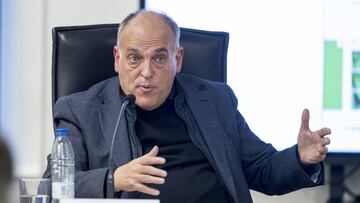 Tebas avisa de "una nueva Superliga" y de la dupla Mbapp¨¦-Haaland