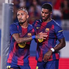 Rashford, a un gol de igualar al mejor Raphinha