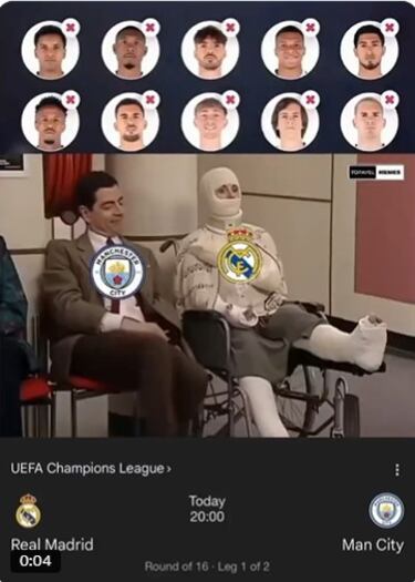 Los memes más graciosos de la ida de octavos de la Champions