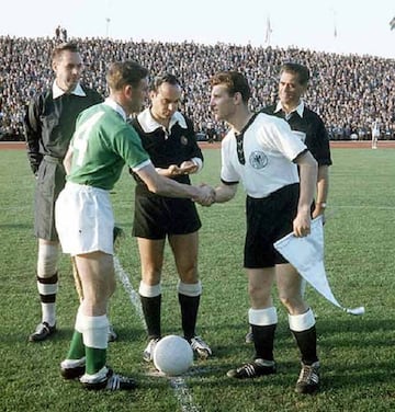 El encuentro entre Irlanda del Norte y Alemania Federal del Mundial de Suecia 1958.