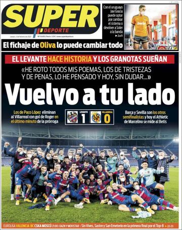 "Otra vez KO"... las portadas deportivas de hoy