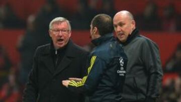 Ferguson protesta la expulsión de Nani.