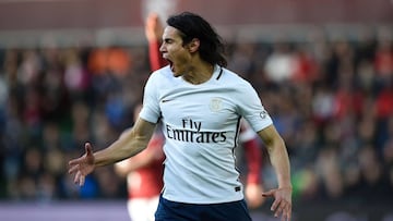 Cavani persigue el récord de Ibrahimovic con el PSG