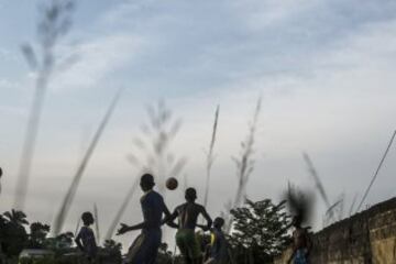 Fútbol en Franceville una de las ciudades más grandes de Gabón 