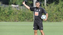 Mendilibar durante un entrenamiento.