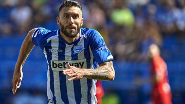 Borja Bastón durante el partido ante el Espanyol.