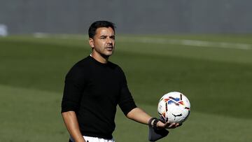 Míchel Sánchez, entrenador del Huesca. 