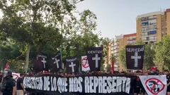 La manifestación de este domingo en Nervión.