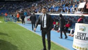 Constantin Galca, justo antes del partido ante el Athletic.