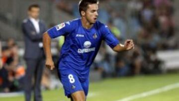Pablo Sarabia durante un partido con el Getafe.