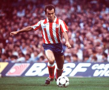 Con 15 años ingresó en las categorías inferiores del Atlético de Madrid, y con 19 debutó en el primer equipo. Vivió sus mejores momentos deportivos a mediados de los ochenta.

