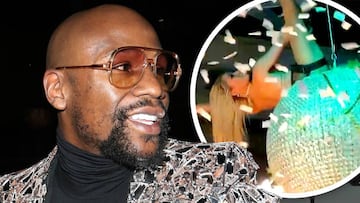 A pesar de que es hasta el lunes, el boxeador estadounidense, Floyd Mayweather Jr., festejó en grande sus 43 años de edad con gran fiesta en Hollywood.