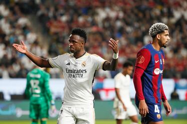 1x1 del Real Madrid en la final: Vinicius, el prncipe de Riad
