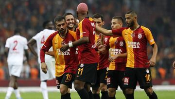 18/10/19 PARTIDO LIGA TURCA TURQUIA GALATASARAY SIVASSPOR
 BAYRAM BABEL ANDONE GRUPO ALEGRIA