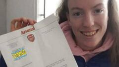 La emotiva carta de Bellerín a una futbolista lesionada de gravedad