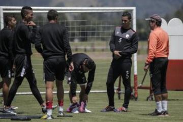 Anchico, Meza, Roa y Arias preparan el primer juego como local en la Copa Libertadores.
