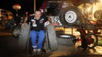 Albert Llovera en la pasada edici&oacute;n de Rally Dakar.