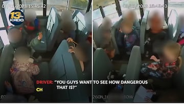 Denuncian al conductor de un bus escolar por dar frenazos para que los niños se golpeen 