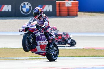 Jorge Martín durante la ronda clasificatoria del Gran Premio de San Marino de Moto GP.