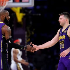 LeBron James le pasa la ‘corona’ a Luka Doncic en los Lakers