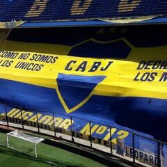 Las banderas dicen presente: así está la Bombonera, ahora