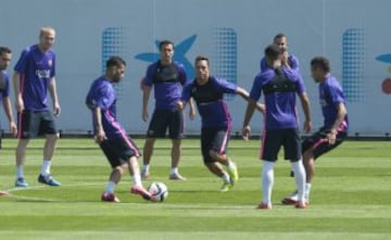 El Barcelona se prepara para la final de Copa