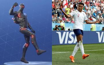 Los ingleses son fanáticos del Fortnite, Jesse Lingard lo demostró durante la Copa del Mundo de Rusia.