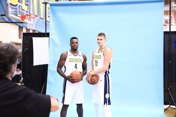 Paul Milsap y Nicola Jokic