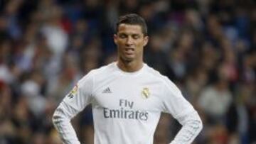 Cristiano, lamentándose tras fallar el penalti ante el Sevilla.