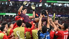 Morocco’s Bono and Hakimi make history for Morocco after defeating Spain on penalties, booking their spot in their first Quarter-Finals
