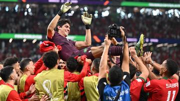 Morocco’s Bono and Hakimi make history for Morocco after defeating Spain on penalties, booking their spot in their first Quarter-Finals